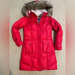 Women’s Eddie Bauer Red Down Parka - Excellent Condition